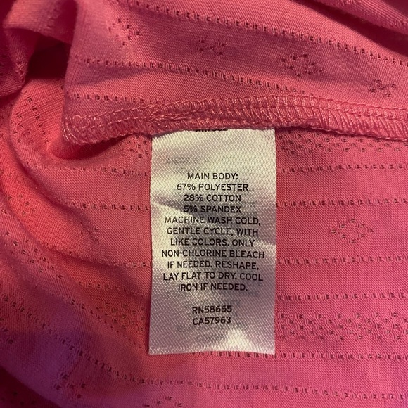 NEW - Abound by Nordstrom pink v-neck top with button front closure. Size Large. - Picture 4 of 5